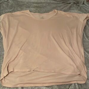 Tan Boxy Relaxed Short Sleeve T-Shirt